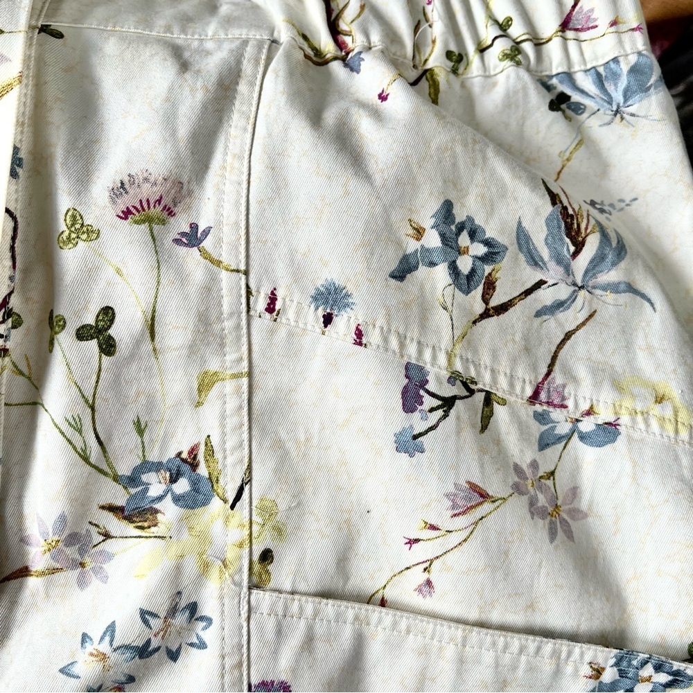 Scotch & Soda White Floral Utility Jumpsuit Sleeveless NWOT - Picture 13 of 14